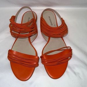 Orange Jill sander sandals